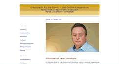 Desktop Screenshot of info-arbeitsrecht.de